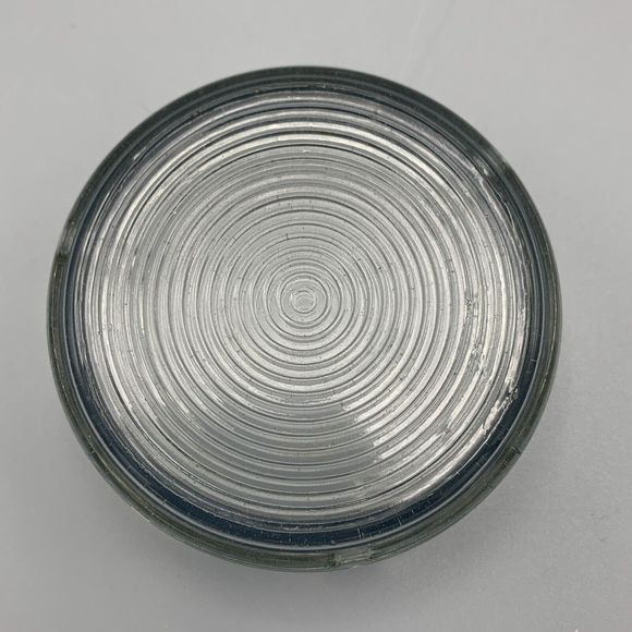 Caesars Palace Las Vegas Nevada Ashtray 1970 Casino Greek Clear Blue Ribbed Base - Picture 8 of 9